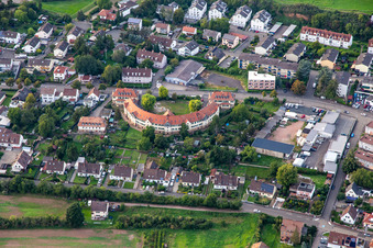 Rondell residential complex on Rüdesheimer Straße in Bad Kreuznach in the state Rhineland-Palatinate, Germany