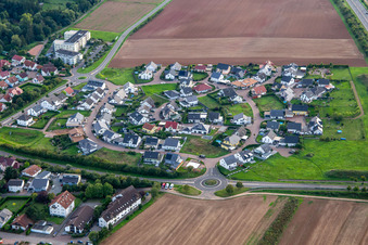 New development area Burgunderstr in Rüdesheim in the state Rhineland-Palatinate, Germany