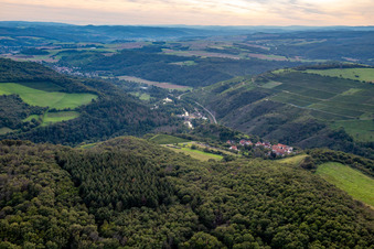 Nahe Valley below the Heimberg in Schloßböckelheim in the state Rhineland-Palatinate, Germany