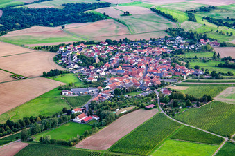 From the north in Duchroth in the state Rhineland-Palatinate, Germany