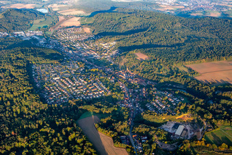 From the east in Maulbronn in the state Baden-Wuerttemberg, Germany