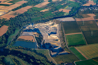 Sämann stone and gravel works in the quarry Illingen in Illingen in the state Baden-Wuerttemberg, Germany
