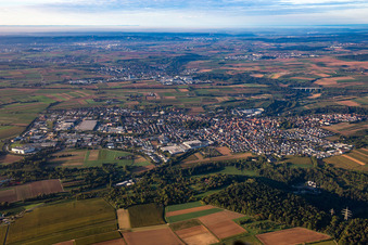 From the north in Markgröningen in the state Baden-Wuerttemberg, Germany