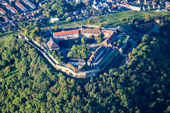 Oblique view of Hohenasperg Museum - A German Prison in Asperg in the state Baden-Wuerttemberg, Germany