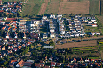 New development area Am Adelsbach and Friedensstr in Winnenden in the state Baden-Wuerttemberg, Germany