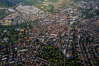 From the northeast in Winnenden in the state Baden-Wuerttemberg, Germany