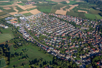 From the south in the district Unterweissach in Weissach im Tal in the state Baden-Wuerttemberg, Germany