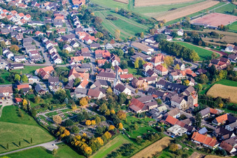 Village view in the district Legelshurst in Willstätt in the state Baden-Wuerttemberg, Germany