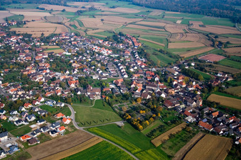 From the southwest in the district Legelshurst in Willstätt in the state Baden-Wuerttemberg, Germany