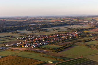 From the northeast in Schweighofen in the state Rhineland-Palatinate, Germany