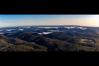 Oblique view of Langensoultzbach in the state Bas-Rhin, France