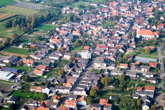 From the south in the district Urloffen in Appenweier in the state Baden-Wuerttemberg, Germany