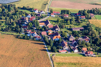 Aerial photograpy of Geisberg in the district Altenstadt in Wissembourg in the state Bas-Rhin, France