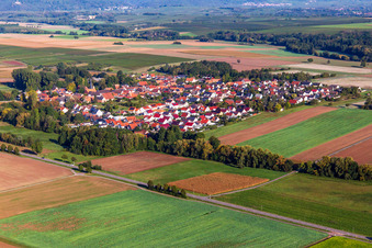 From the southeast in Barbelroth in the state Rhineland-Palatinate, Germany