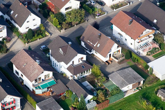 Aerial view of Runzweg in the district Urloffen in Appenweier in the state Baden-Wuerttemberg, Germany