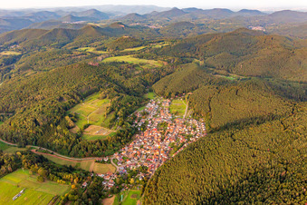 From the southeast in Vorderweidenthal in the state Rhineland-Palatinate, Germany