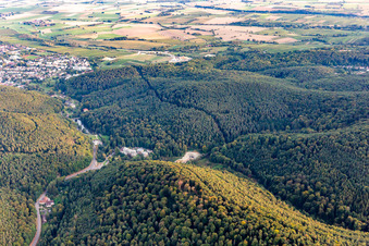 Construction site of the west tunnel portal for the Astrid Tunnel for the underpass and bypass of Bad Bergzabern between B427 (Kurtalstraße) and B38 (Weinstraße) in Bad Bergzabern in the state Rhineland-Palatinate, Germany