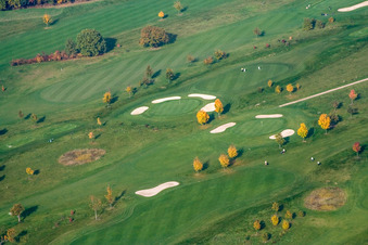 Golf Club Urloffen eV in the district Urloffen in Appenweier in the state Baden-Wuerttemberg, Germany seen from above