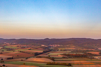 From the east in the morning in Oberotterbach in the state Rhineland-Palatinate, Germany