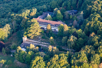Aerial view of Conference center in Gœrsdorf in the state Bas-Rhin, France