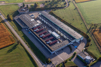 Aerial view of Gunther Tools in Soultz-sous-Forêts in the state Bas-Rhin, France