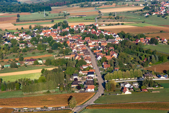 From the southwest in Retschwiller in the state Bas-Rhin, France