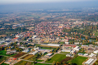 From the south in Renchen in the state Baden-Wuerttemberg, Germany