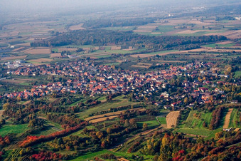 From the south in the district Ulm in Renchen in the state Baden-Wuerttemberg, Germany