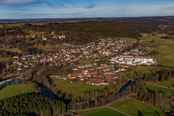 From the south in Eurasburg in the state Bavaria, Germany