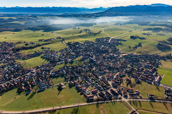 From the northwest in Königsdorf in the state Bavaria, Germany