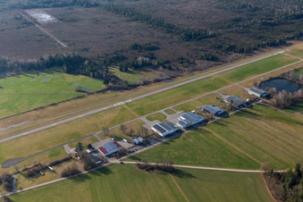 Gliding airfield Königsdorf in the district Wiesen in Königsdorf in the state Bavaria, Germany from above
