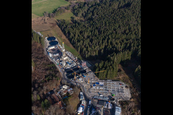Aerial photograpy of Eavor Geothermal Geretsried with GKW in the district Gelting in Geretsried in the state Bavaria, Germany