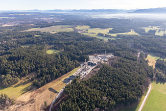 Eavor Geothermal Geretsried with GKW in the district Gelting in Geretsried in the state Bavaria, Germany out of the air
