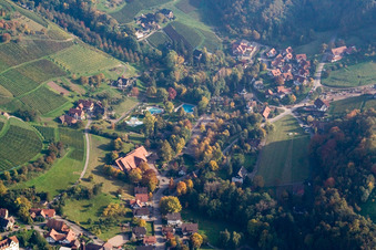 Adventure outdoor pool Sasbachwalden and spa hotel “Zum Alde Gott” in Sasbachwalden in the state Baden-Wuerttemberg, Germany