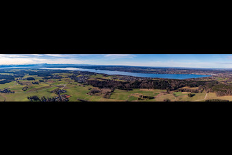From the east in Starnberger See in the state Bavaria, Germany