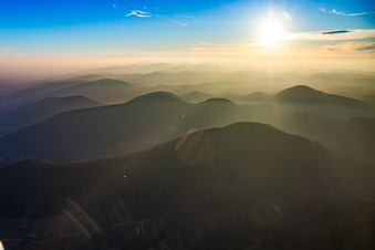 Leinsweiler in the state Rhineland-Palatinate, Germany out of the air