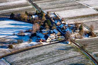 Landhotel Windhof in winter with snow in Schweighofen in the state Rhineland-Palatinate, Germany