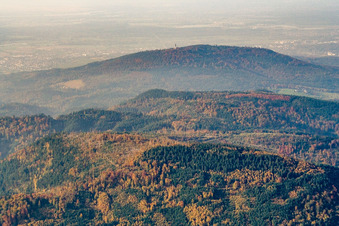 Fremersberg from the south in Baden-Baden in the state Baden-Wuerttemberg, Germany