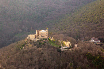 Hambach Castle in spring in the district Diedesfeld in Neustadt an der Weinstraße in the state Rhineland-Palatinate, Germany