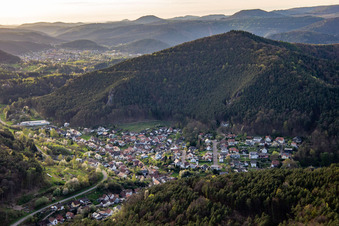 From the east in Lug in the state Rhineland-Palatinate, Germany