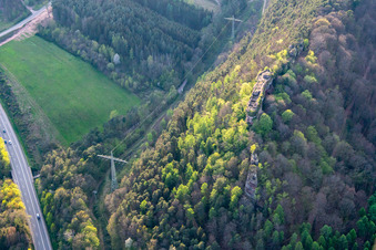 Falkenburg Castle Ruins in Wilgartswiesen in the state Rhineland-Palatinate, Germany