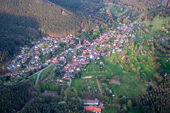 From the west in Birkenhördt in the state Rhineland-Palatinate, Germany