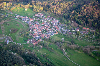 Aerial view of From the northwest in Böllenborn in the state Rhineland-Palatinate, Germany