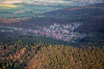 From the northwest in Dörrenbach in the state Rhineland-Palatinate, Germany