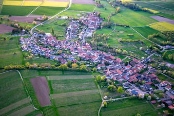 From the east in Oberhausen in the state Rhineland-Palatinate, Germany