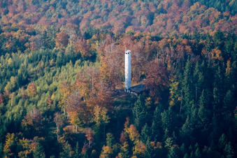Structure of the Mahlbergturm observation tower in the district Völkersbach in Malsch in the state Baden-Wuerttemberg, Germany