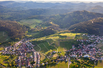 Vineyards between Gleishorbach and Gleiszellen in the district Gleishorbach in Gleiszellen-Gleishorbach in the state Rhineland-Palatinate, Germany