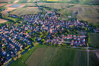 From the north in Impflingen in the state Rhineland-Palatinate, Germany