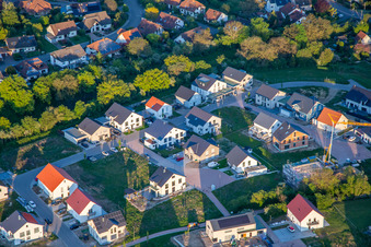 Rose and Lilac Path in Kandel in the state Rhineland-Palatinate, Germany