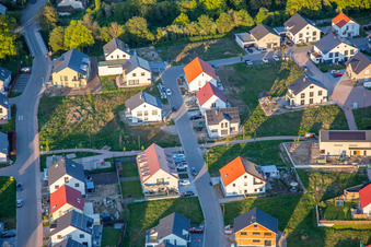 Aerial view of Rose and Violet Path in Kandel in the state Rhineland-Palatinate, Germany
